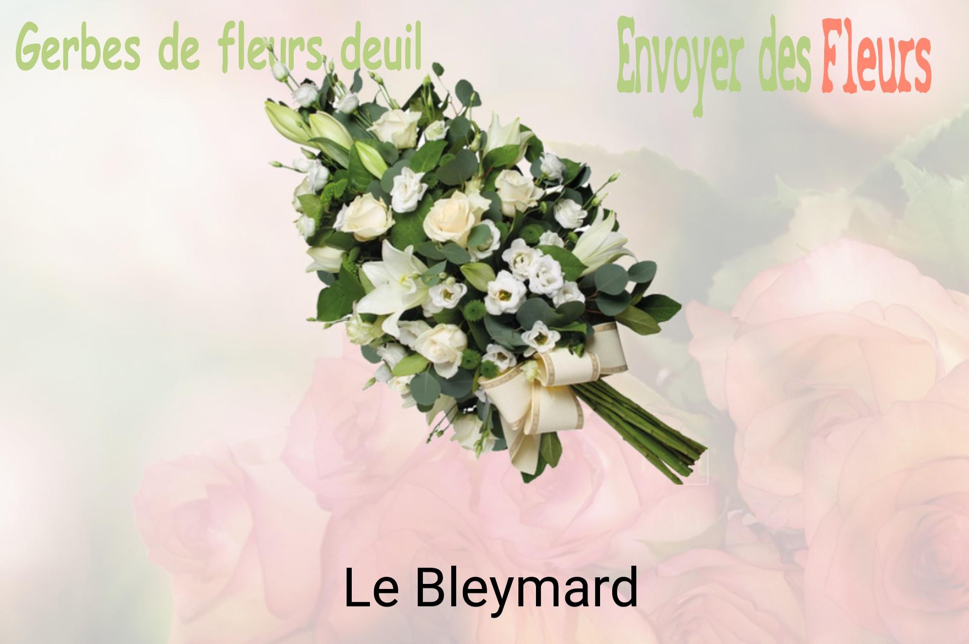 Gerbe de fleurs de deuil livrée à Le Bleymard